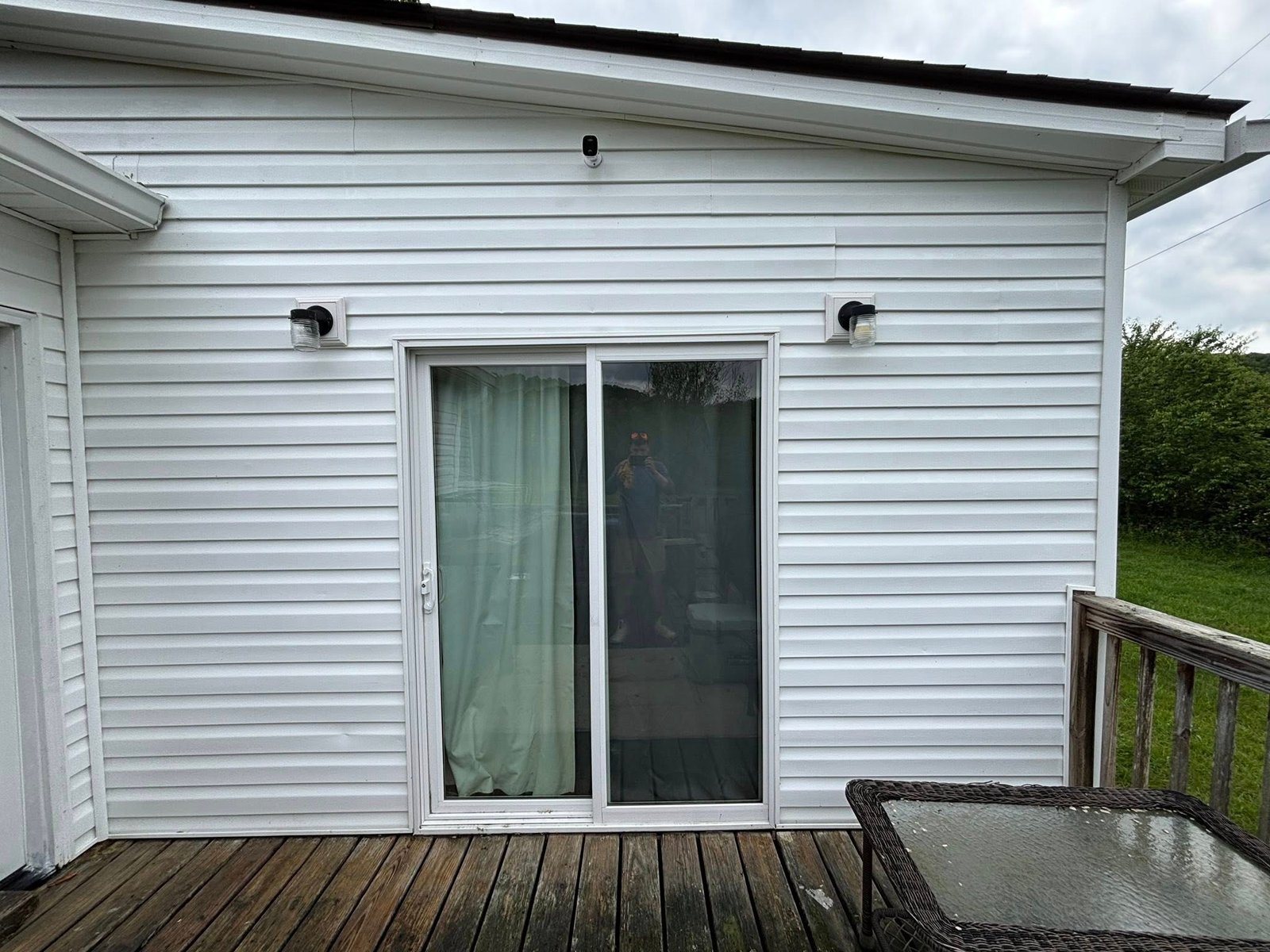 Clean siding after soft washing